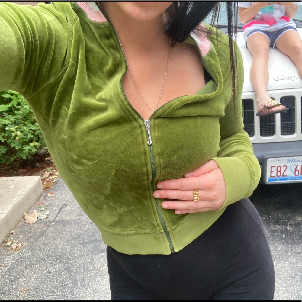 Y2K VELOUR JUICY COUTURE ZIP UP
